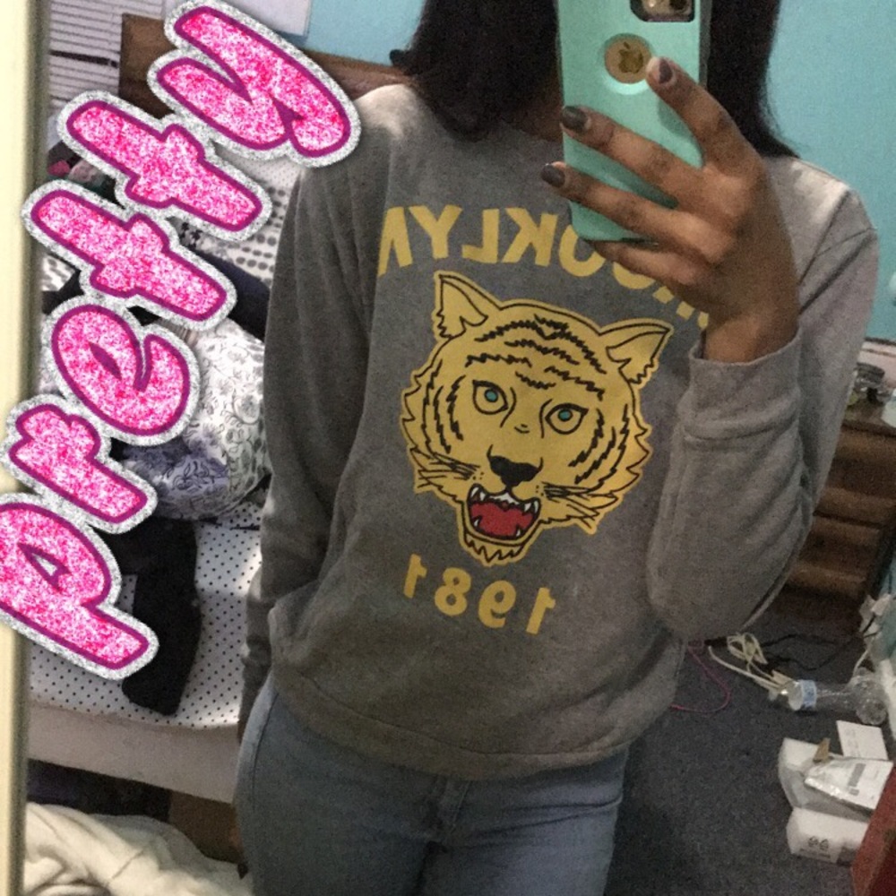 Gray sweater